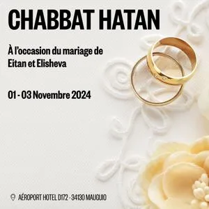 Chabbat Hatan Eitan et Elisheva
