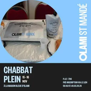 CHABBAT PLEIN OLAMI ST MANDE