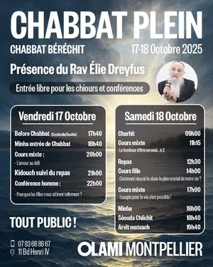 Chabbat Plein Olami Montpellier