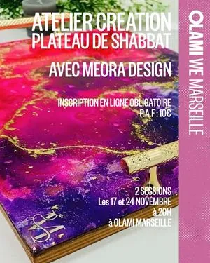 WE ATELIER CREATION PLATEAU DE SHABBAT