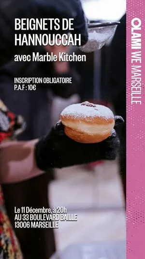 WE Atelier beignets avec Marble Kitchen