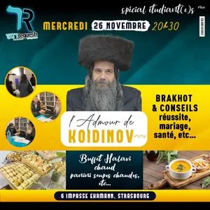 L'Admour de Koidinov à Strasbourg