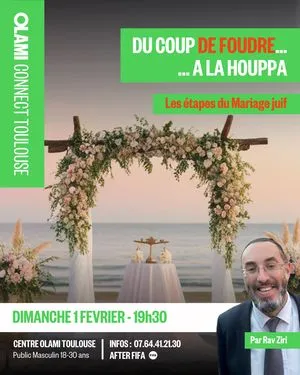 Du coup de foudre à la houppa - cours garcons Olami connect