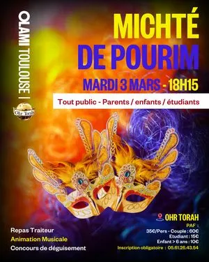 MICHTE DE POURIM