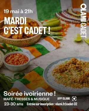 Mardi c'est Cadet : soirée ivoirienne !