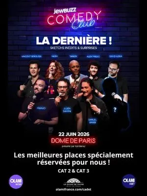 ÉVÉNEMENT SPÉCIAL : LE JEWBUZZ COMEDY CLUB AU DÔME DE PARIS - OLAMI CADET-NATION (20-30 ans uniquement)