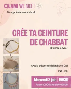 Crée ta ceinture de shabbat