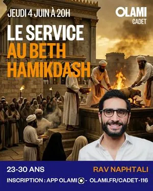Cours Rav Naphtali : Le sacrifice. Pourquoi ? Exploration d'un thème bien trop délaissé.