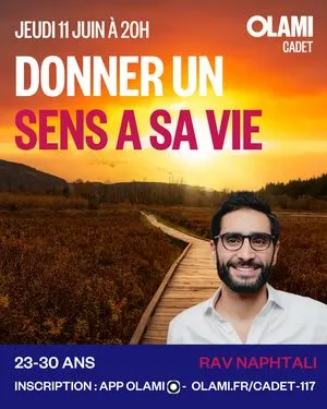 Cours Rav Naphtali : Donner un sens à sa vie, clé du bonheur ?