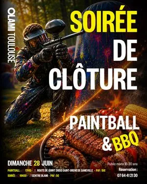 Soirée de clôture : PAINTBALL+ BBQ