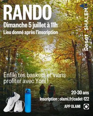Randonnée avec Yoni - Shalem x Reset