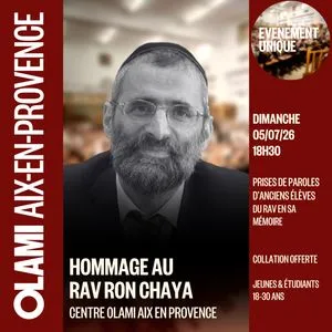 HOMMAGE À RAV CHAYA ZA"L