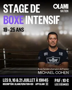 Stage boxe intensif avec l’ancien champion de France : Michael Cohen