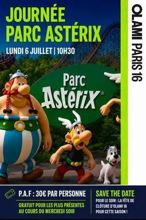 SORTIE PARC ASTERIX JEUDI 16 JUILLET