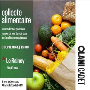 Collecte alimentaire dans un supermarché casher pour Rosh Hashana