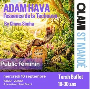 La Création d’Adam et Hava : l’essence de la teshouva by Chava Simha