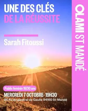 L'une des clés de la réussite  ... by Sarah Fitoussi