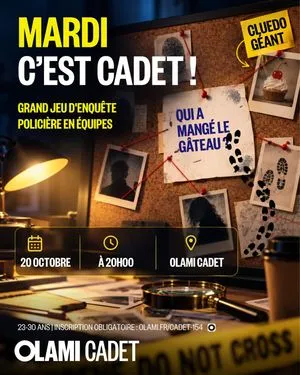 Mardi c'est Cadet : CLUEDO GEANT - Qui a mangé le gâteau ?